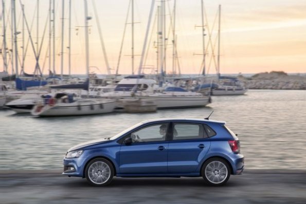 Seitenansicht des VW Polo Blue GT