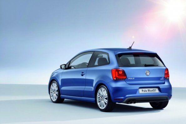 Die Heckpartie des VW Polo BlueGT