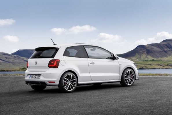 Heck- und Seitenansicht des VW Polo GTI