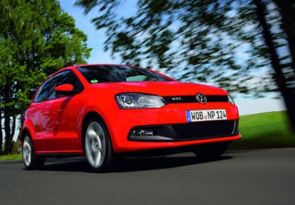 Der VW Polo GTI in der Frontansicht