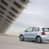 <p>Die Heck- und Seitenpartie des VW Polo TDI Bluemotion</p>