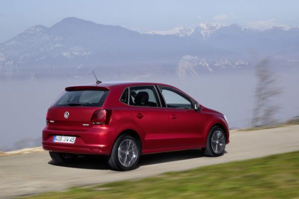 Heck- und Seitenpartie des VW Polo 