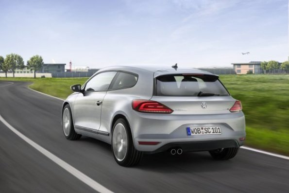 Die Heckpartie des VW Scirocco