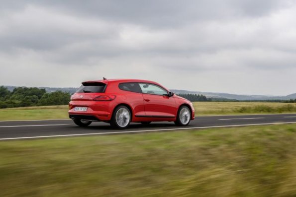 Heck- und Seitenpartie am VW Scirocco 