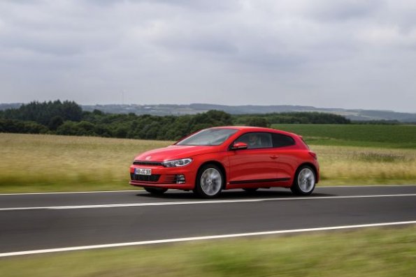 Seitenpartie des VW Scirocco 