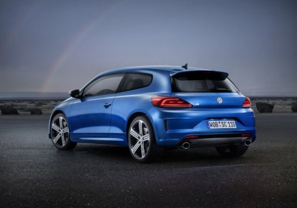 Das Heck des VW Scirocco R