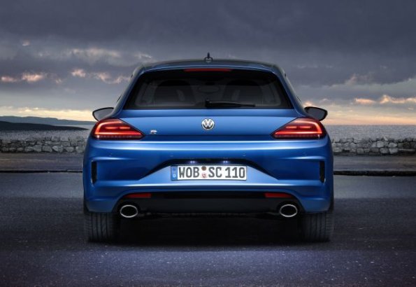 Der VW Scirocco R in der Heckansicht 