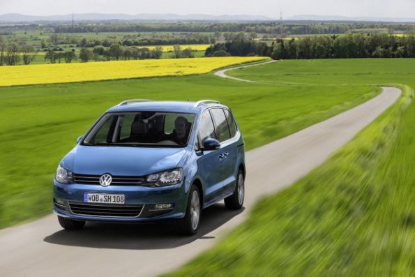 Frontansicht des VW Sharan