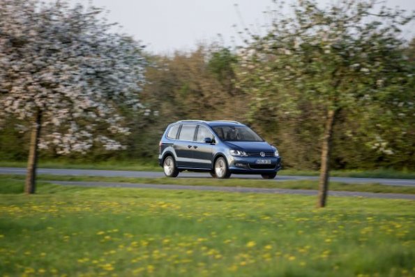 Fahraufnahme mit dem VW Sharan