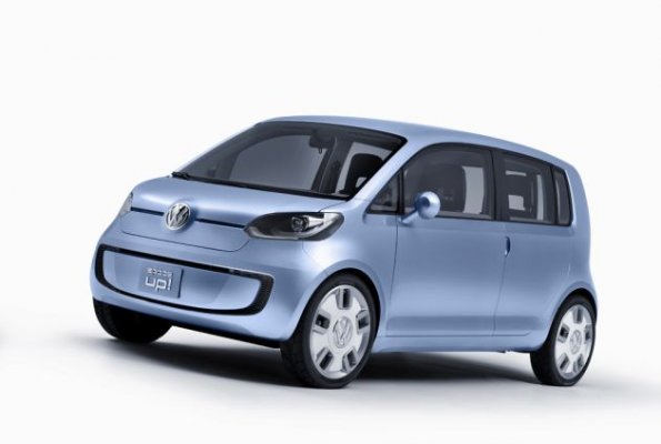 Front-Seitenansicht des VW Space Up!