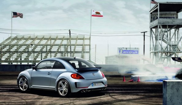 Die Heckpartie der VW Studie Beetle R Concept