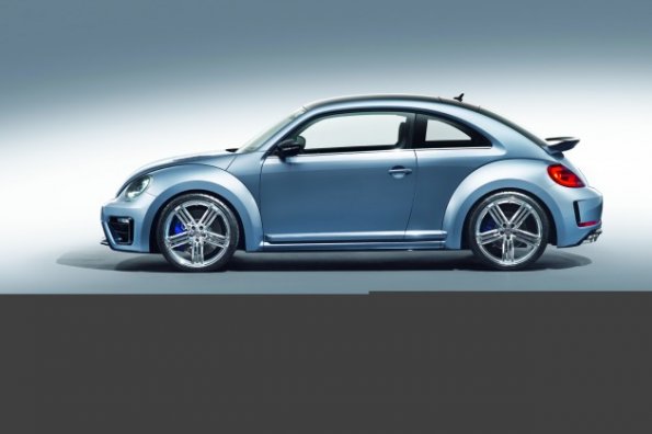 Die Silhouette der VW Studie Beetle R Concept