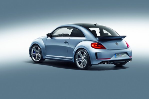 Die Seitenpartie der VW Studie Beetle R Concept