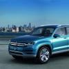 <p>Ein Blick auf die Frontpartie der VW Studie Cross Blue</p>