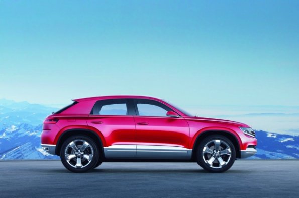 Die Silhouette der VW Studie Cross Coupé