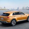 <p>Heck- und Seitenpartie der VW Studie CrossBlue Coupé</p>