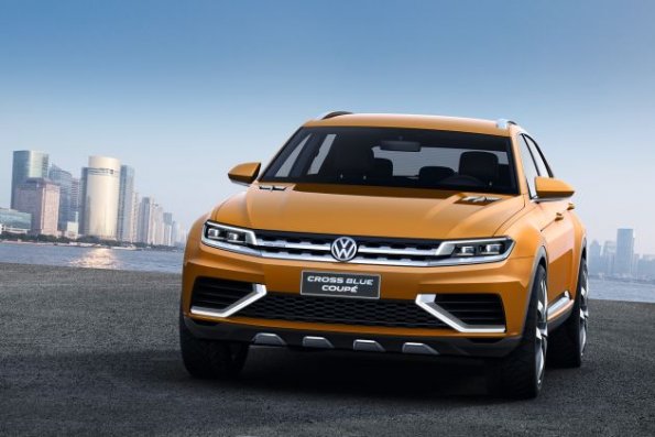 Die Fahrzeugfront der VW Studie CrossBlue Coupé