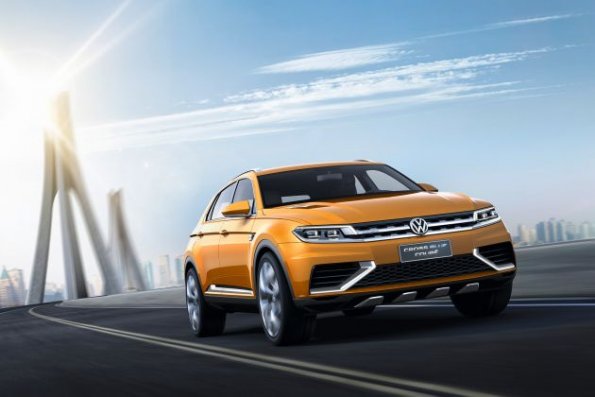 Die Frontpartie der VW Studie CrossBlue Coupé