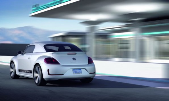 Die Heckpartie der VW Studie E-Bugster