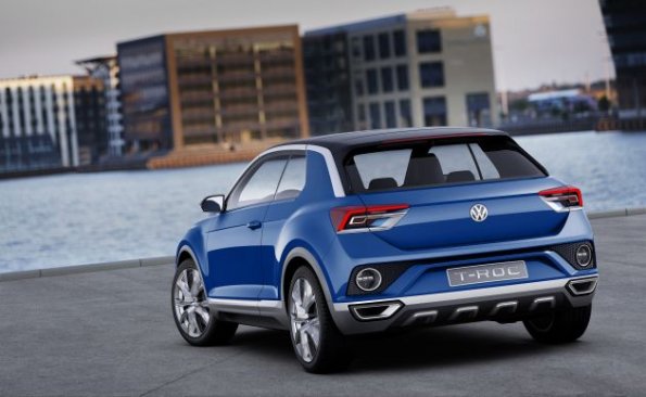 Das Fahrzeugheck der VW Studie T-Roc