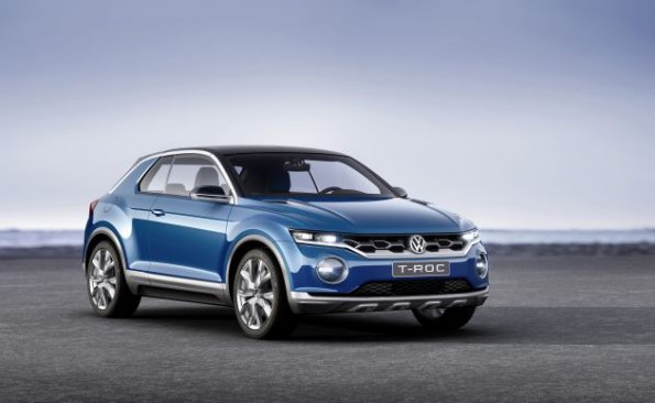 Die Frontpartie der VW Studie T-Roc