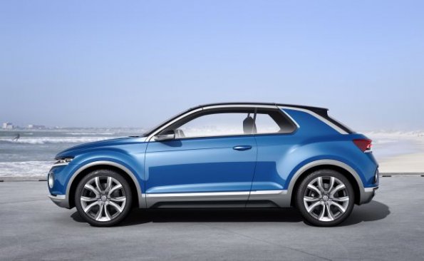 Seitenansicht der VW Studie T-Roc