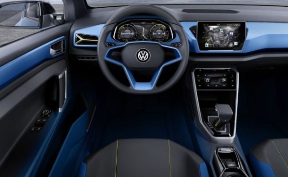 Das Cockpit der VW Studie T-Roc