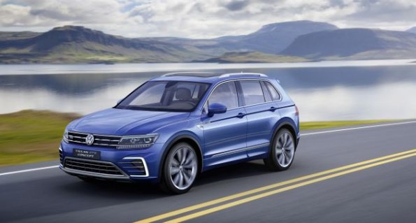 Front- und Seitenansicht der VW Studie Tiguan GTE 