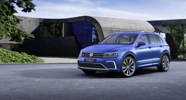 Frontansicht der VW Studie Tiguan GTE 