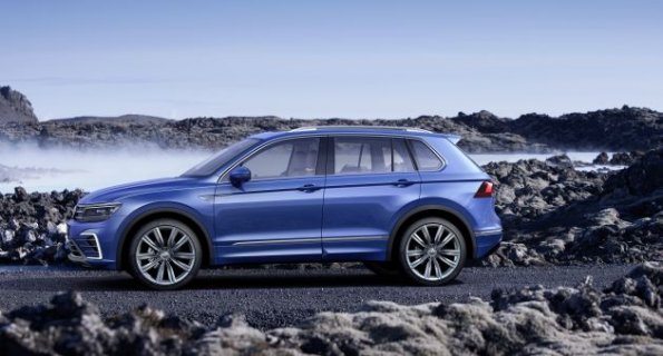 Die Silhouette der VW Studie Tiguan GTE 