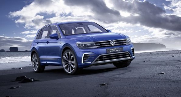 Frontpartie des VW Studie Tiguan GTE