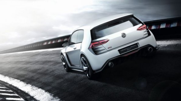 Heckpartie der VW Studie Vision Gti