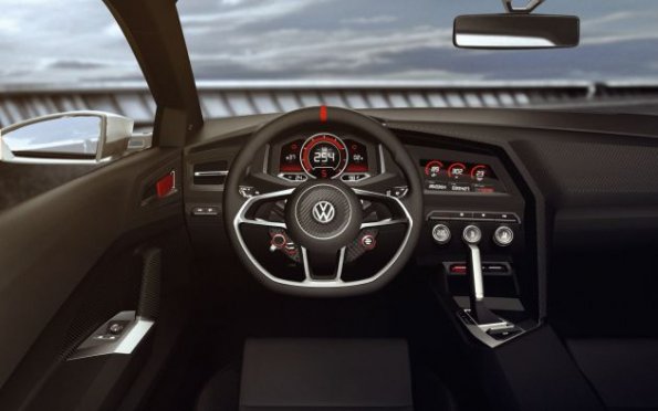 Das Cockpit der VW Studie Vision Gti