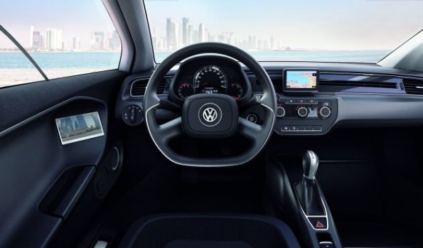 Das Cockpit in der VW Studie XL 1