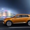 <p>Die VW SUV Studie CrossBlue Coupé im Profil</p>