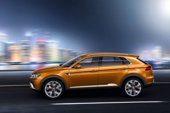 Die VW SUV Studie CrossBlue Coupé im Profil