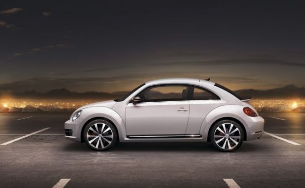 Die Silhouette des VW The Beetle