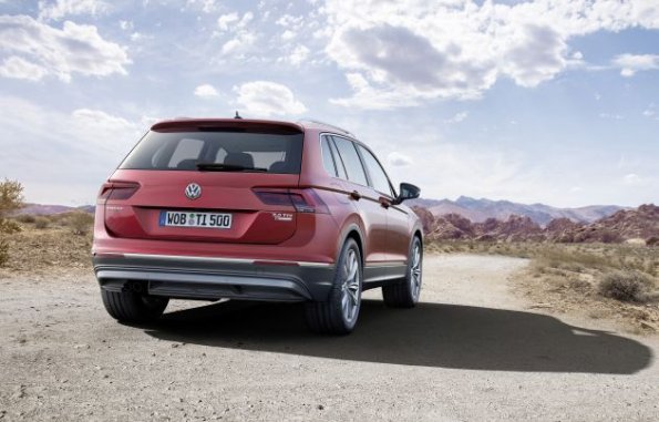 Heckpartie des VW Tiguan