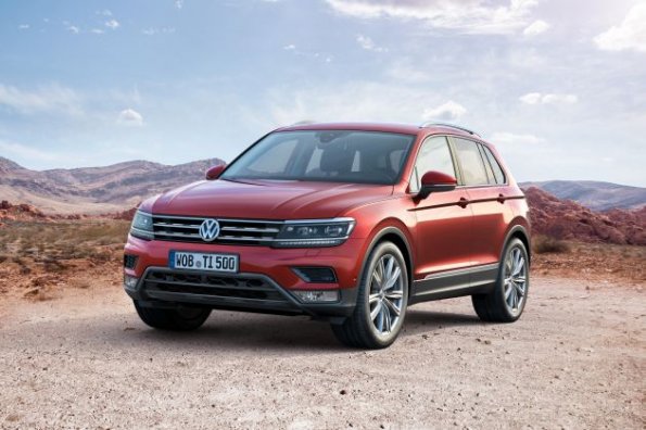 Frontansicht des VW Tiguan