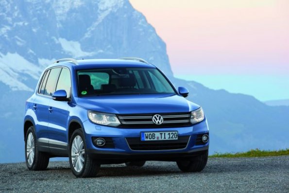 Die Frontansicht des VW Tiguan