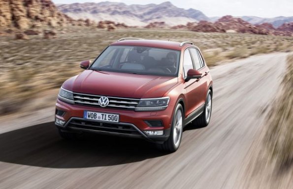 Frontpartie des VW Tiguan 