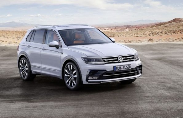 Frontpartie des VW Tiguan R-Line 