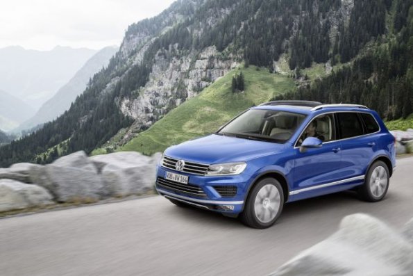 Frontansicht des VW Touareg