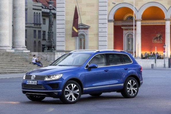 Seitenansicht des VW Touareg