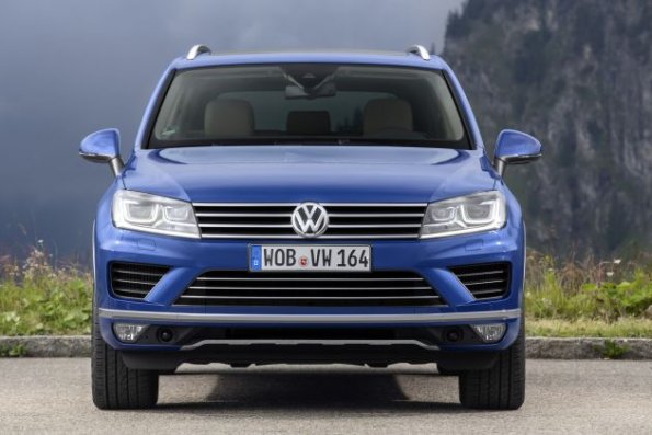 Frontansicht des VW Touareg