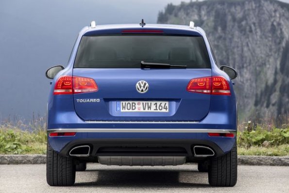 Fahrzeugheck des VW Touareg