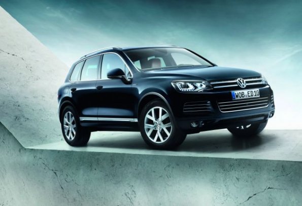 Die Frontpartie des VW Touareg Edition X