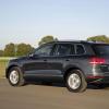 Heck- und Seitenpartie des VW Touareg Hybrid 