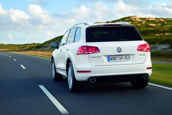 Die Heckpartie am VW Touareg R-Line