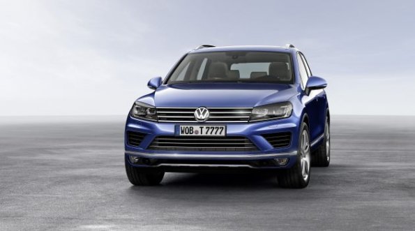 Frontpartie des VW Touareg 